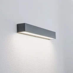 Arcchio Væglamper>udendørs LED-væglampe Lengo, 50 cm, 1 lyskilde, grå, CCT