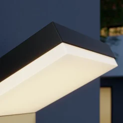 udendørs LED-væglampe Yolena, sensor, antracit, aluminium^Arcchio Discount
