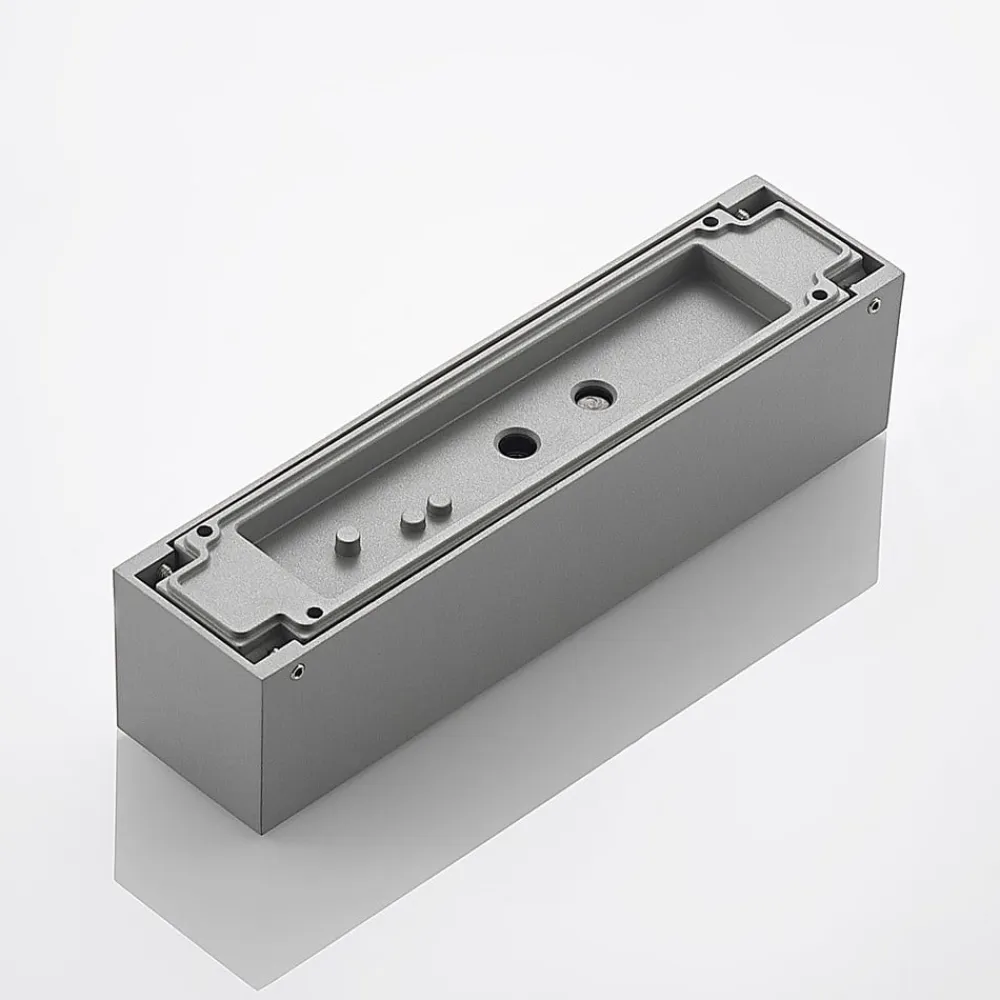 Arcchio Terrassebelysning>udendørs LED-væglampe Lengo, 25 cm, 1 lyskilde, grå, CCT