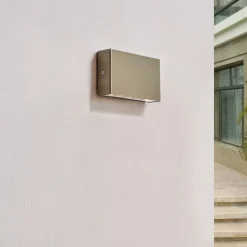 udendørs LED-væglampe Karline, 530 lm, stål, IP65^Arcchio Discount