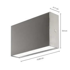 udendørs LED-væglampe Karline, 530 lm, stål, IP65^Arcchio Discount