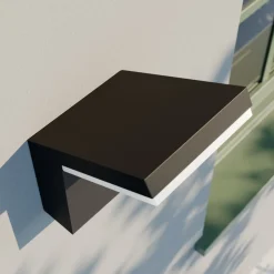 Arcchio udendørs LED-væglampe Yolena, antracit, aluminium, 21 cm