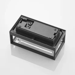 Arcchio udendørs væglampe Ismera, 25 cm, antracit, sensor