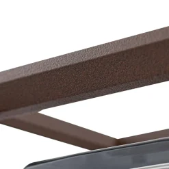 udendørs væglampe Ismera, rustfarvet, IP65, glas, E27^Arcchio