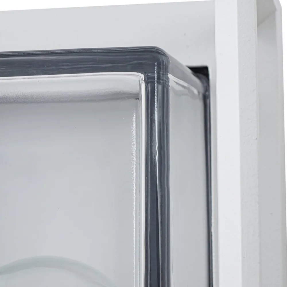 Arcchio Væglamper>udendørs væglampe Ismera, hvid, IP65, glas, E27