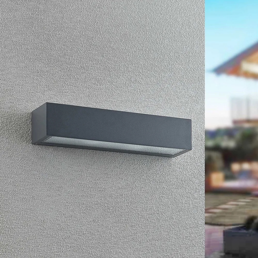 udendørs væglampe LengoE27, 38 cm, antracit, E27, IP54^Arcchio