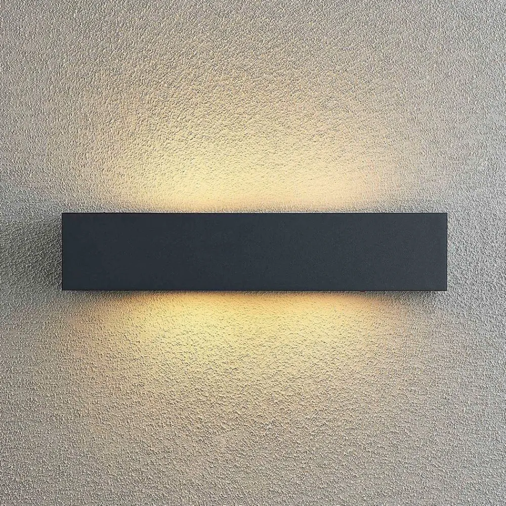 udendørs væglampe LengoE27, 38 cm, antracit, E27, IP54^Arcchio