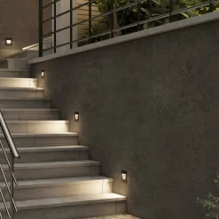 vægindbygningslampe Zamo, G9, sort, 12 cm, IP65^Arcchio Sale