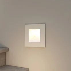 Arcchio vægindbygningslampe Zamo, G9, hvid, 12 cm, metal, IP65