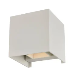 Arcchio væglampe Zuzana, kantet, hvid, G9, 10 cm bred