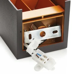 Arcchio væglampe Zuzana, kantet, sort-guld, G9, 10 cm