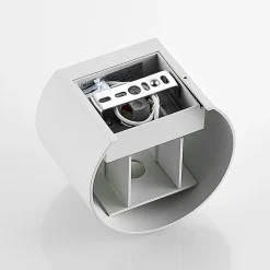 Arcchio væglampe Zuzana, rund, hvid, G9, 13 cm bred