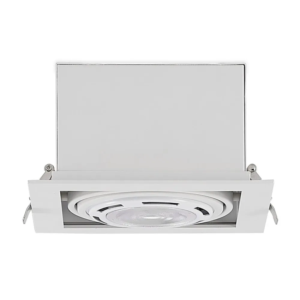 Arcchio Yasna indbygningslampe, enkelt lys, hvid