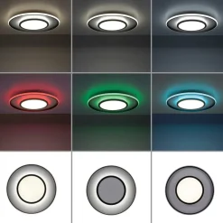 JUST LIGHT. GmbH Arenda LED-loftlampe, Ø 60 cm, RGB/CCT, kan dæmpes