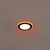 Trio Lighting Indbygningsspots>Argus LED-downlight RGBW fjernbet Ø8cm sort