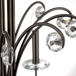 Ariane lysekrone, nikkel, Ø 92 cm, krystal, 10 lyskilder.^ORION Outlet