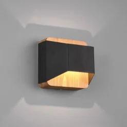 Trio Lighting Væglamper|Væglamper>Arino LED-væglampe, sort, bredde 12,2 cm