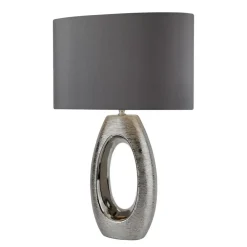 Searchlight Bordlamper>Artisan bordlampe med stofskærm