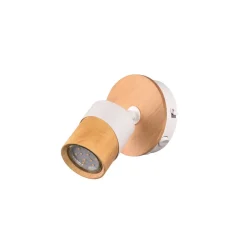 Aruni vægspot af træ, 1 lyskilde, hvidt^Trio Lighting Sale