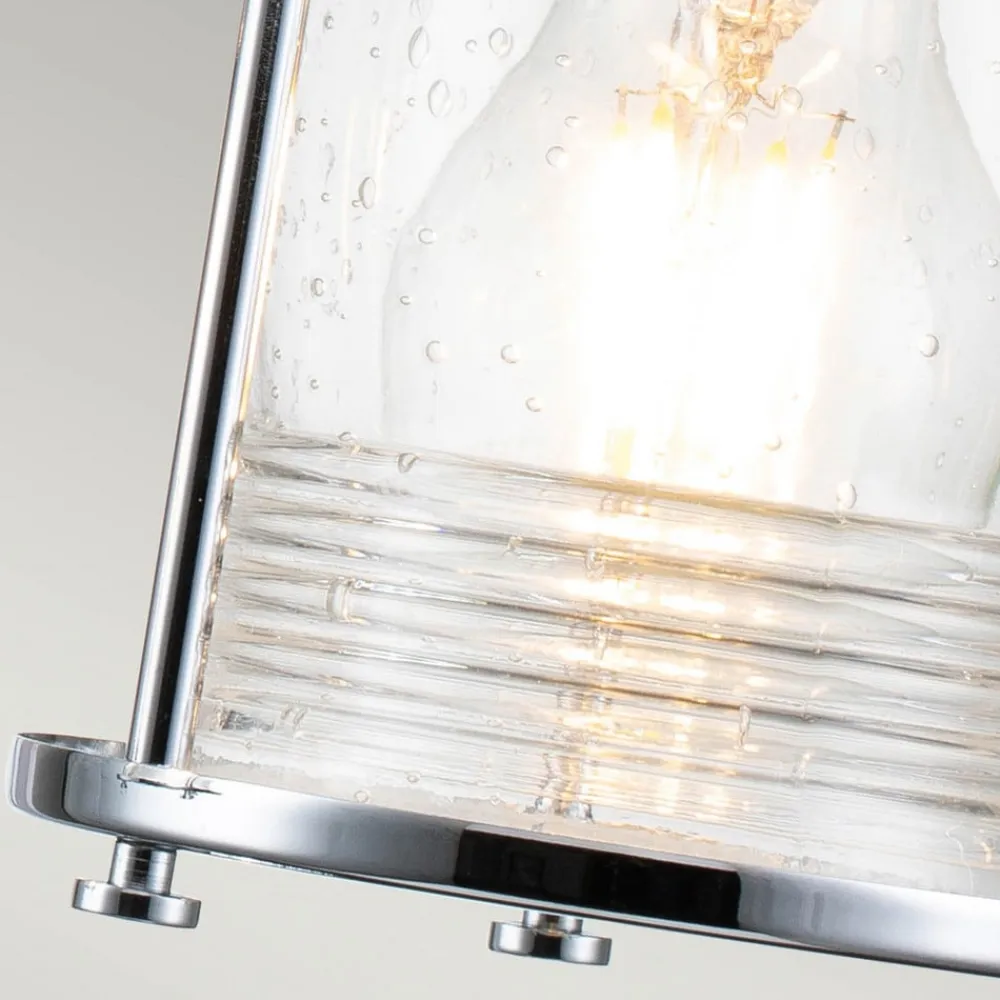 Ashland Bay bad-væglampe, krom, 3 lyskilder^KICHLER Discount