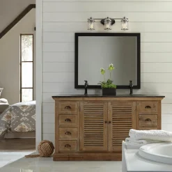 Ashland Bay bad-væglampe, krom, 3 lyskilder^KICHLER Discount