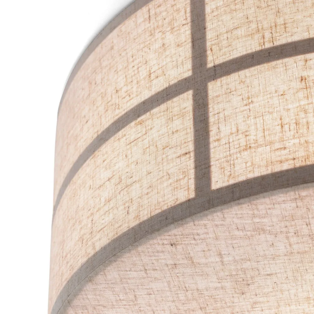 Audo Copenhagen Loftlamper>Audo loftlampe Hashira, naturfarve, hør, Ø 50 cm