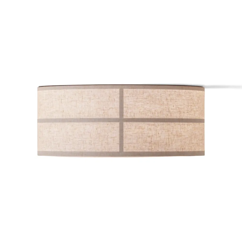 Audo Copenhagen Loftlamper>Audo loftlampe Hashira, naturfarve, hør, Ø 50 cm