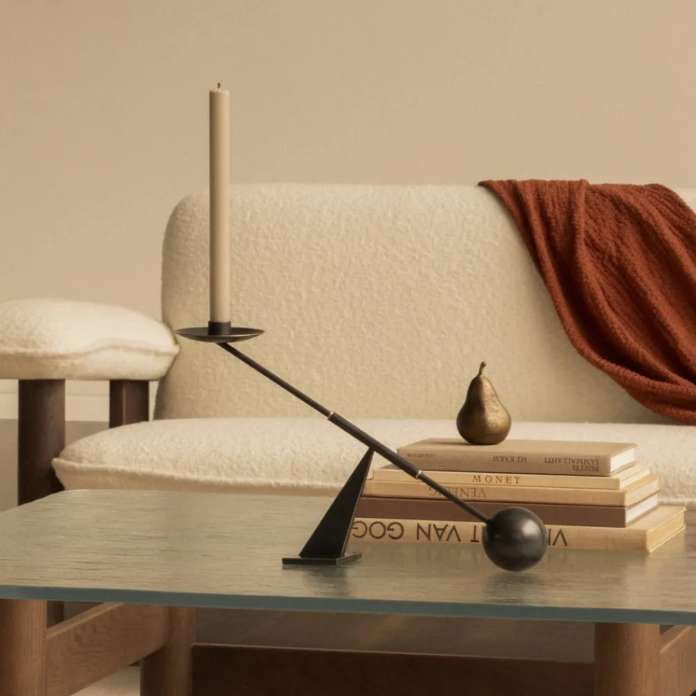 Audo lysestage Interconnect, bronze, højde 25,5 cm^Audo Copenhagen New