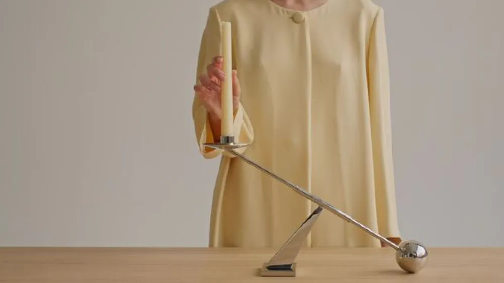 Audo lysestage Interconnect, bronze, højde 25,5 cm^Audo Copenhagen New