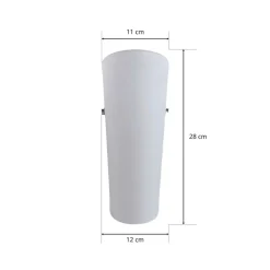 Aurora - elegant væglampe med glasskærm^Lindby