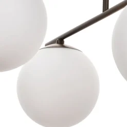 Domiluce Aurora loftlampe, brun, Ø 50 cm, 4 lyskilder, glas, E14