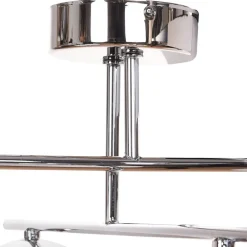 Aurora loftlampe, krom, Ø 50 cm, 4 lyskilder, glas, E14^Domiluce Discount