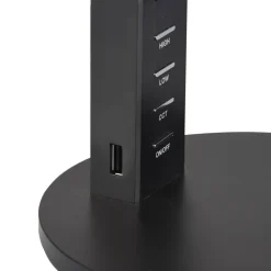 Trio Lighting Ava LED-bordlampe med dæmperfunktion, sort