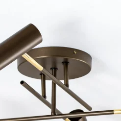 Axion loftlampe, 4 lyskilder, titanfarvet, stål^Luminex Discount