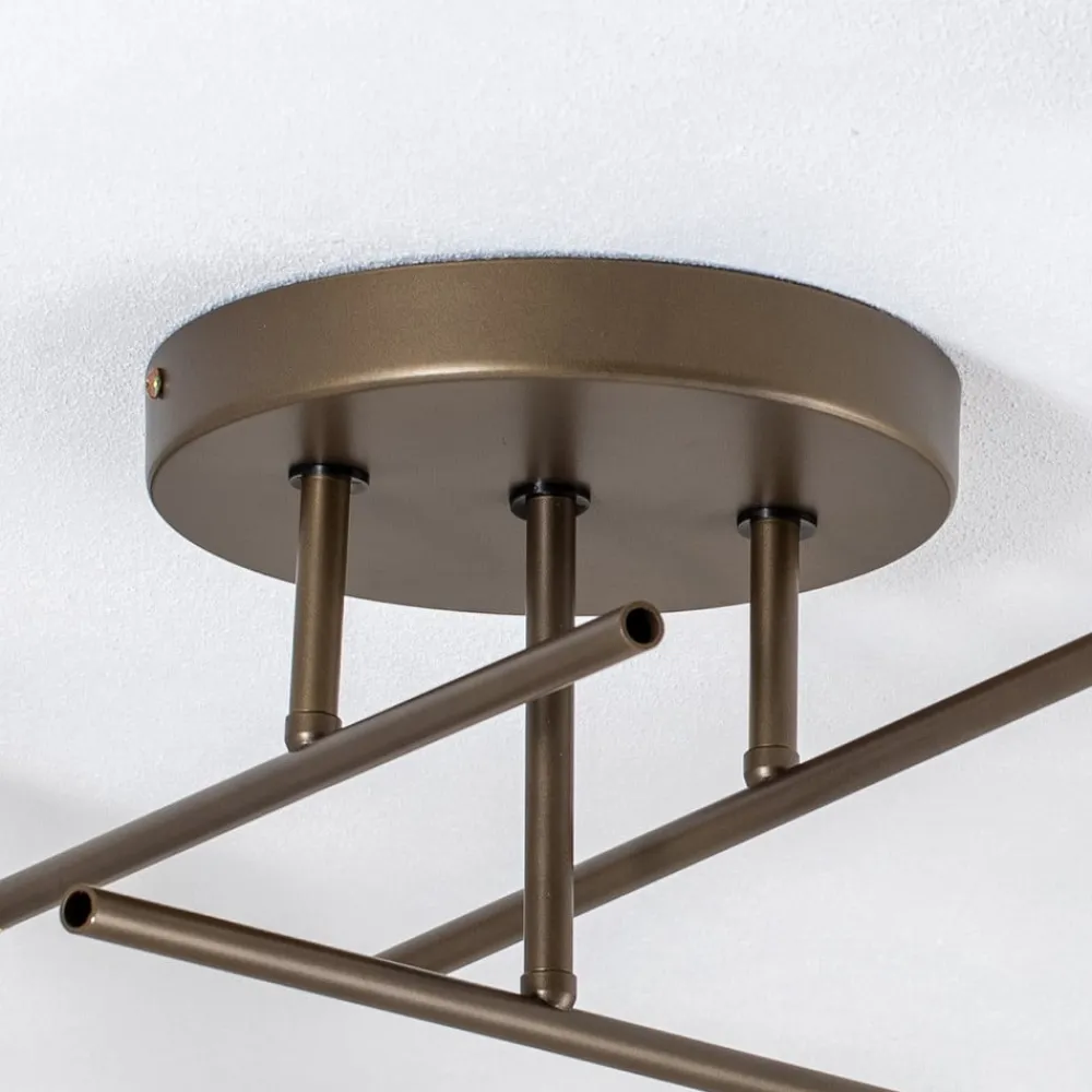 Luminex Axion loftlampe, 3 lyskilder, titanfarvet, stål