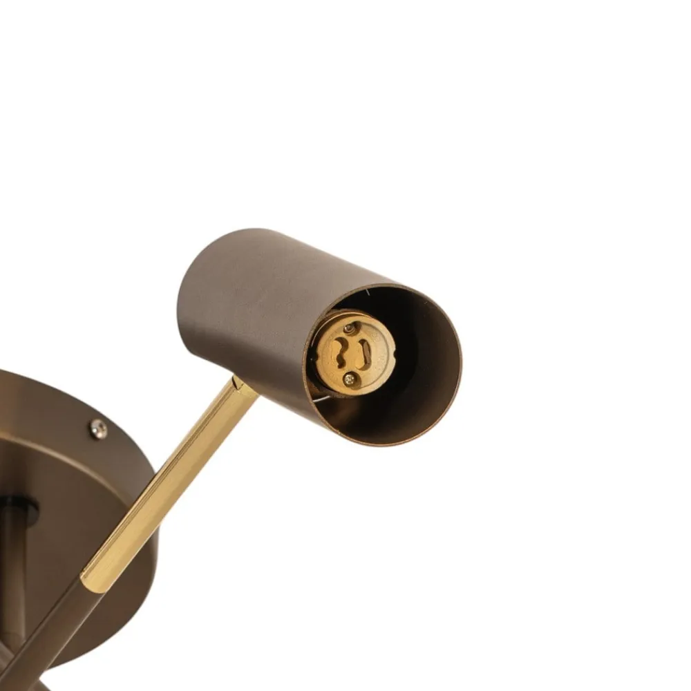 Luminex Axion loftlampe, 3 lyskilder, titanfarvet, stål