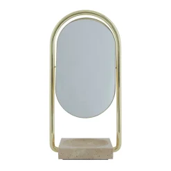 Angui bordspejl, guld, højde 35 cm, glas, marmor^AYTM Sale