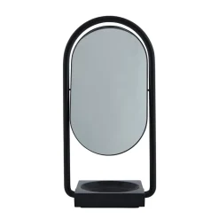 Angui bordspejl, sort, højde 35 cm, glas, marmor^AYTM