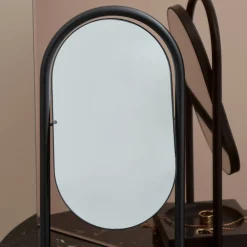 Angui bordspejl, sort, højde 35 cm, glas, marmor^AYTM