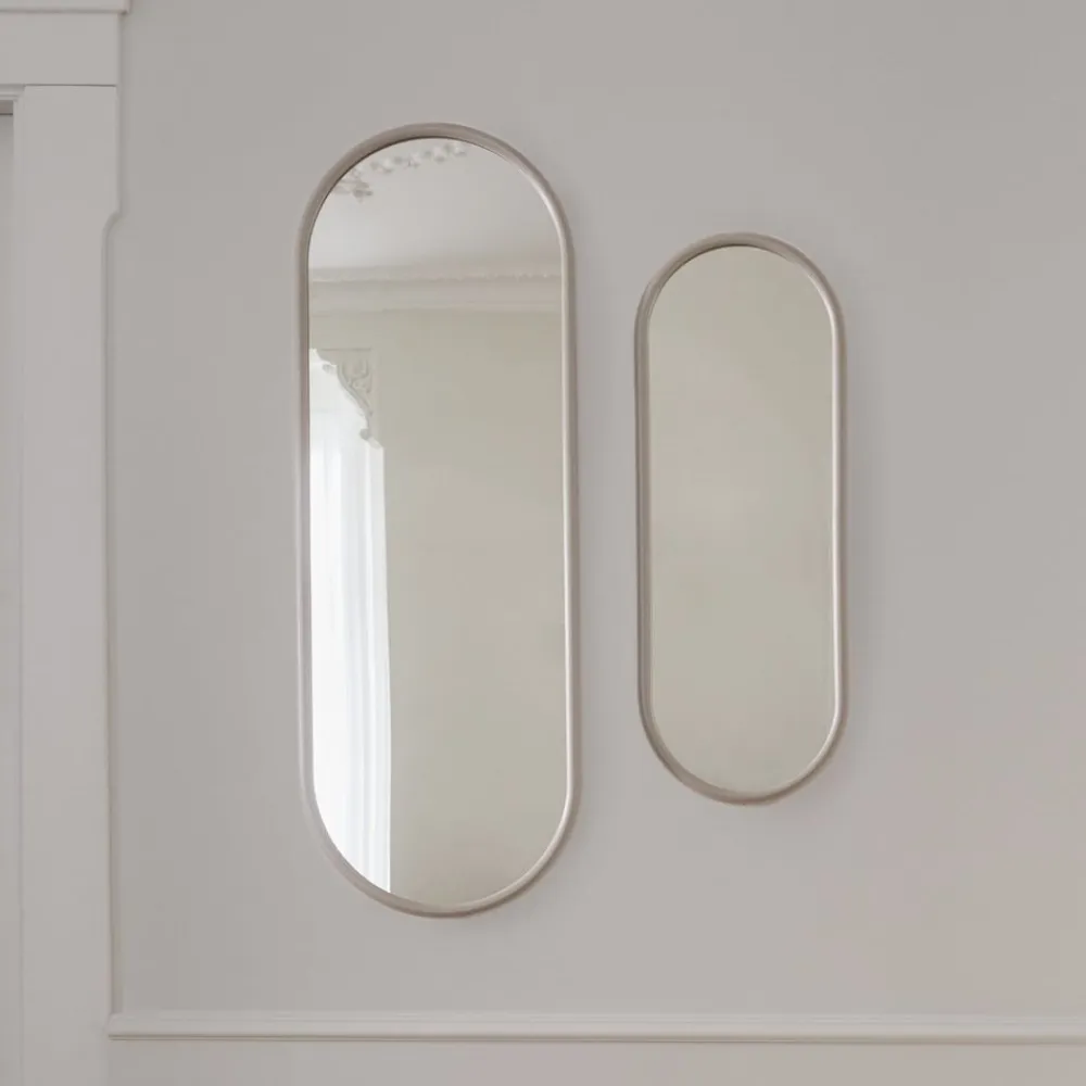 AYTM Angui spejl, gråbrun, højde 78 cm, glas, stål