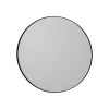 AYTM Møbel Og Interiør>Circum-spejl, grå/sort, Ø 70 cm, glas, MDF-træ