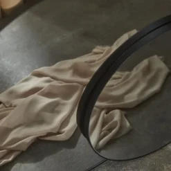 AYTM Møbel Og Interiør>Circum-spejl, grå/sort, Ø 70 cm, glas, MDF-træ