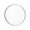 AYTM Circum-spejl, klar/sort, Ø 70 cm, glas, MDF-træ