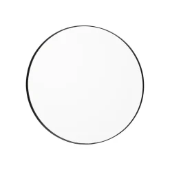 AYTM Circum-spejl, klar/sort, Ø 70 cm, glas, MDF-træ