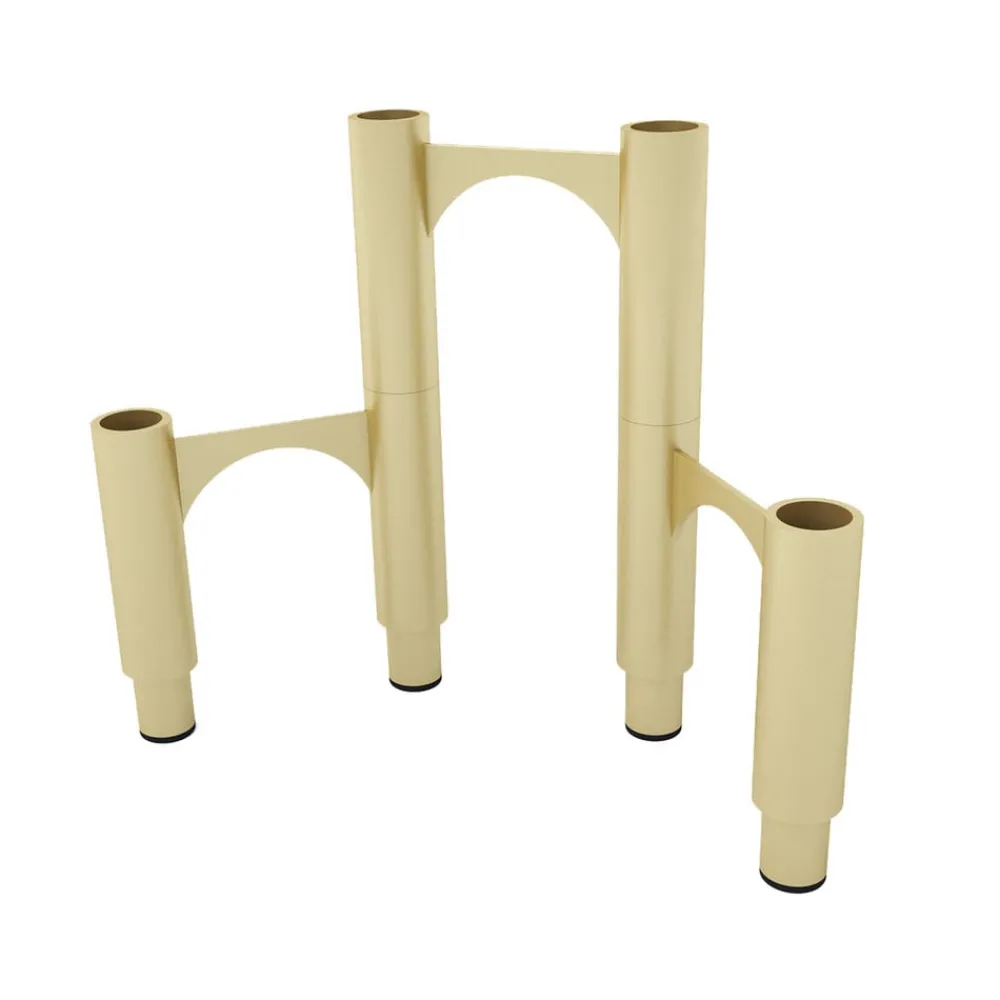 AYTM Møbel Og Interiør>Compono lysestage, guld, h 12 cm, aluminium, sæt med 3 stk