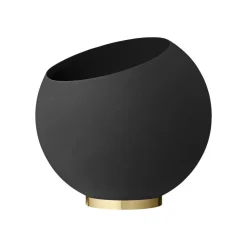 AYTM Møbel Og Interiør>Globe urtepotte, Ø 60 cm, sort, aluminium, stål