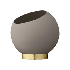 Globe urtepotte, Ø 17 cm, gråbrun, aluminium, stål^AYTM Online