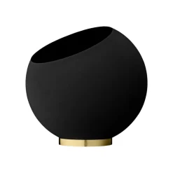 Globe urtepotte, Ø 43 cm, sort, aluminium, stål^AYTM Hot