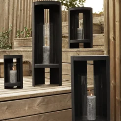 AYTM lygte Ora, sort, højde 58,4 cm, glas, aluminium