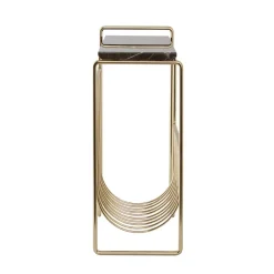 Magasinholder Sino, sidebord, guldfarvet^AYTM